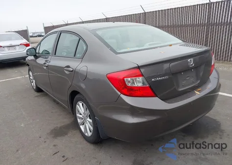 2012 Honda Civic Ex-L z USA, uszkodzony, nr VIN 19XFB2F90CE329783